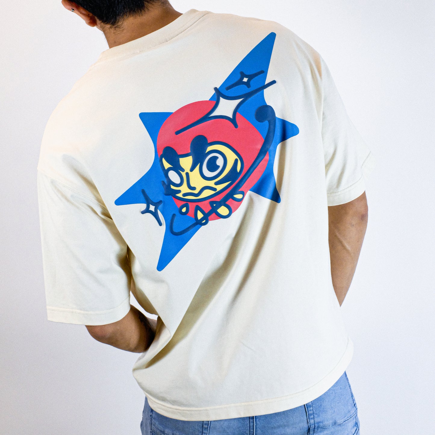 SUPER DARUMA - PUFF PRINT BOXY TEE