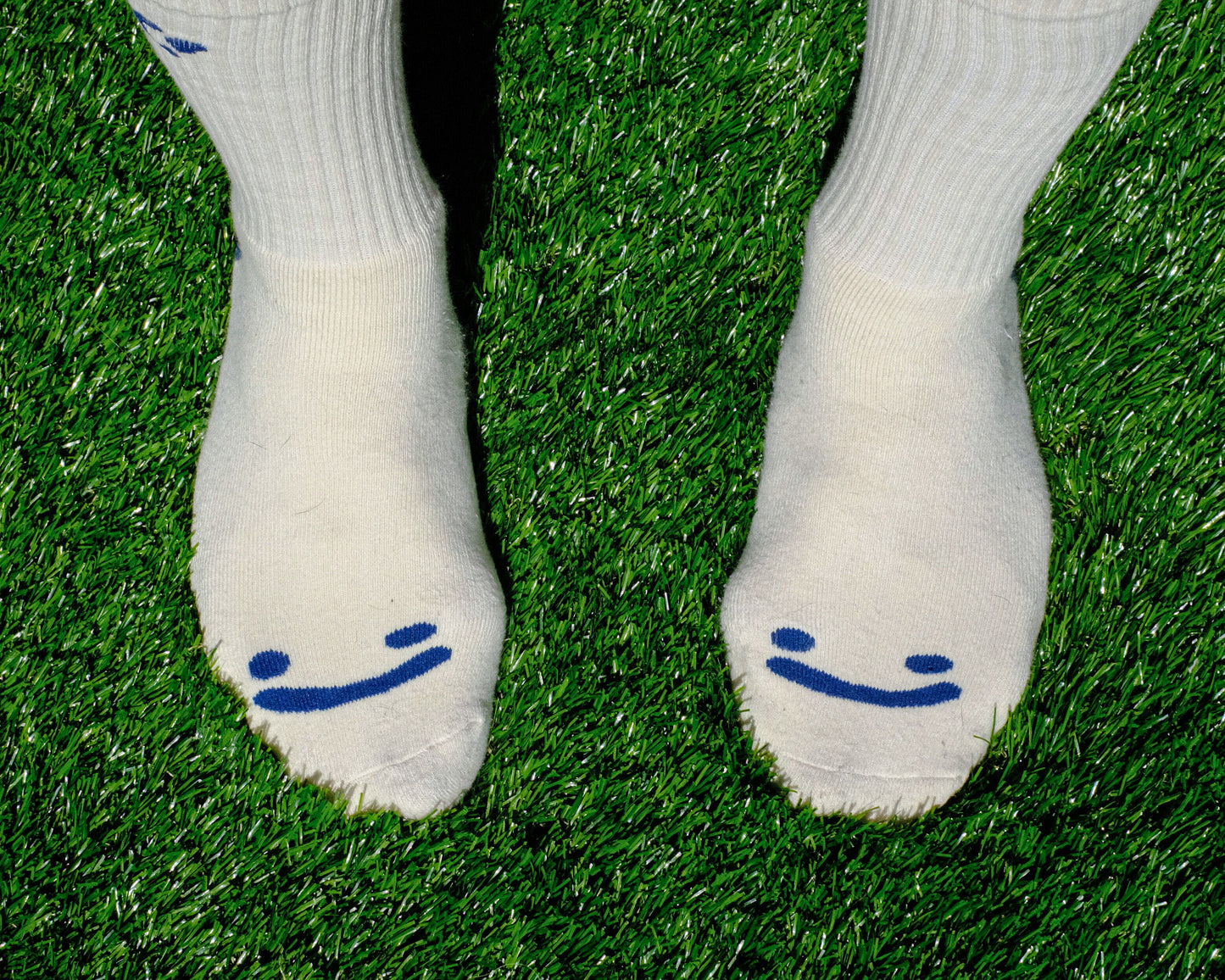 BLUE SMILEY SOCKS