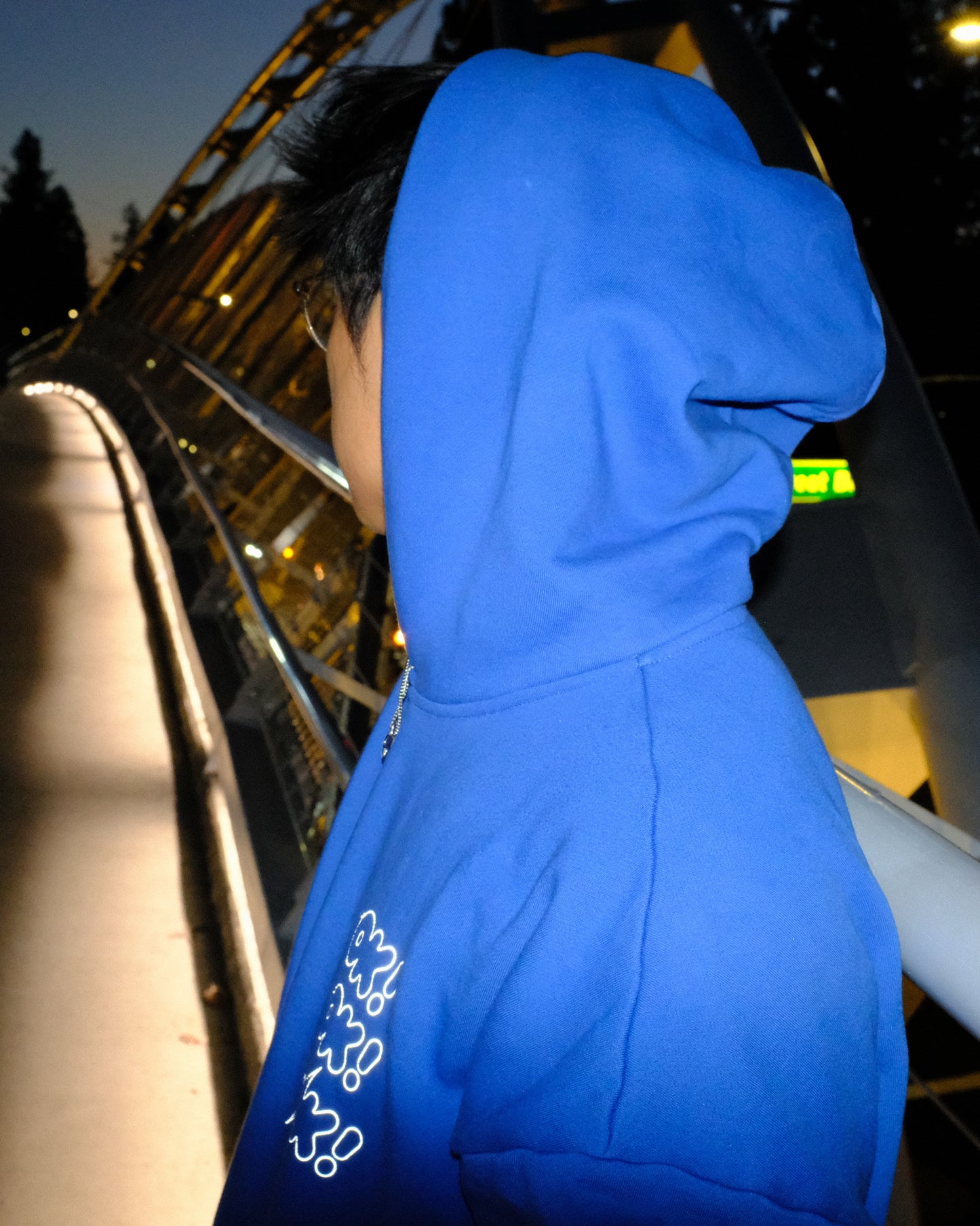 SPIKY PUFFER REFLECTIVE HOODIE