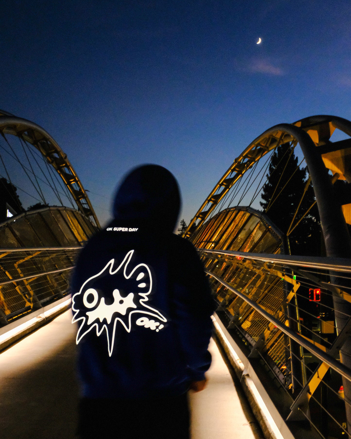 SPIKY PUFFER REFLECTIVE HOODIE