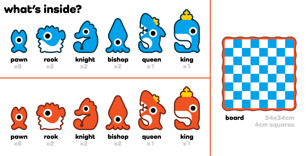 *PREORDER* FISH CHESS SET