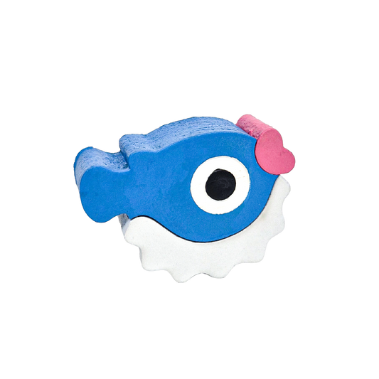 PUFFERFISH WOODEN FIGURE (1pc)
